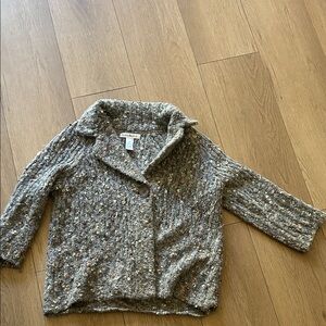 Susan Bristol Speckled Knit Cardigan Sweater